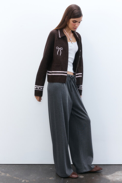 

Брюки широкие трикотажные, Серый, Брюки широкие трикотажные