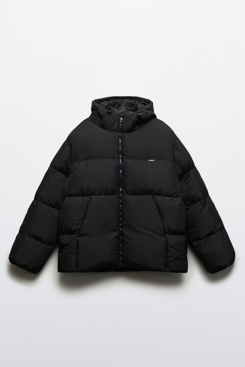 

Куртка стеганая с капюшоном, Черный, Куртка стеганая с капюшоном