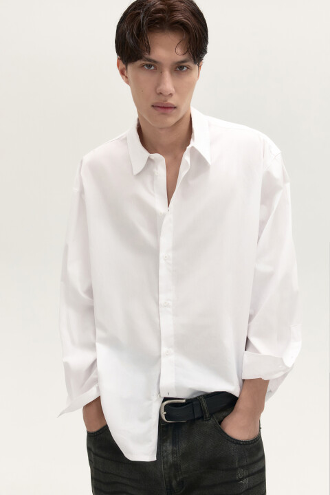 

Рубашка классическая из хлопка, Черный, Рубашка классическая из хлопка