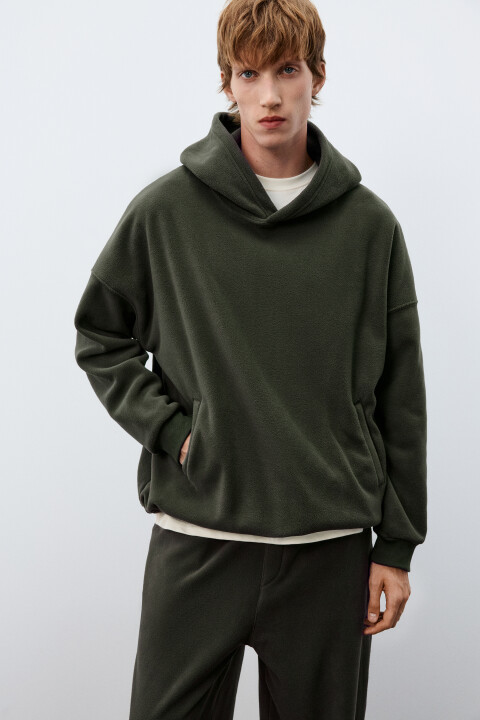 

Худи с флисовым утеплителем, Зеленый, Худи с флисовым утеплителем