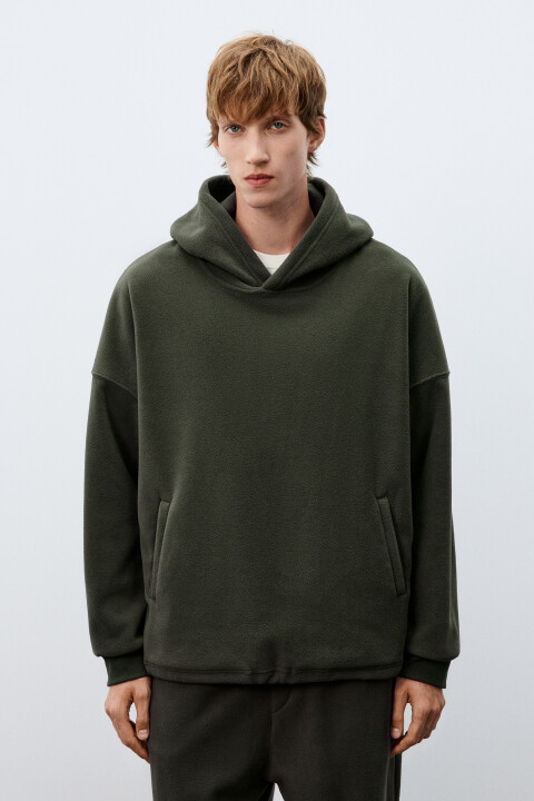 

Худи с флисовым утеплителем, Зеленый, Худи с флисовым утеплителем