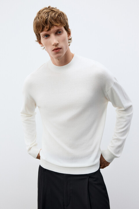 

Джемпер тонкий вязаный, Черный, Джемпер тонкий вязаный