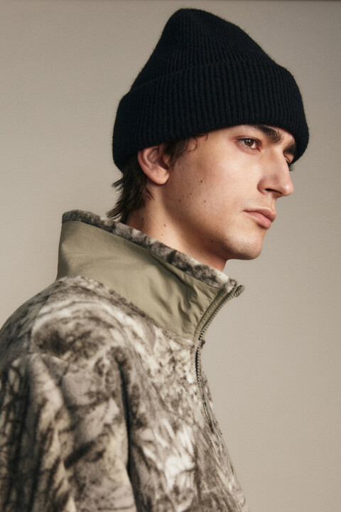 

Шапка-бини трикотажная в рубчик, Черный, Шапка-бини трикотажная в рубчик