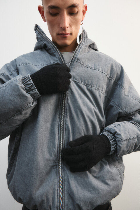 

Перчатки из вязаного трикотажа, Черный, Перчатки из вязаного трикотажа