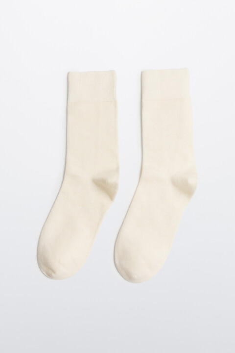 

Носки теплые с шерстью мериноса, Ванильный, Носки теплые с шерстью мериноса