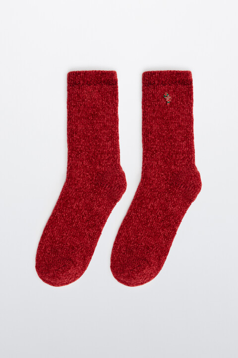 

Носки махровые с брошью, Зеленый, Носки махровые с брошью