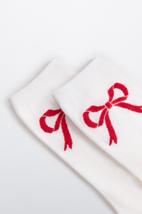 

Носки с новогодним принтом, Красный, Носки с новогодним принтом