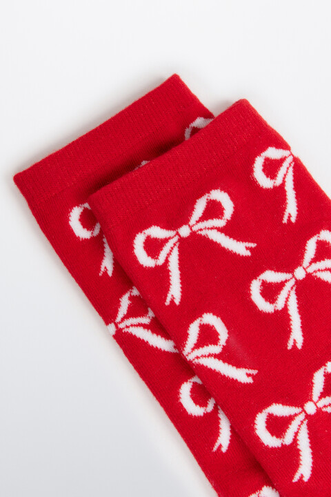 

Носки с новогодним принтом, Красный, Носки с новогодним принтом