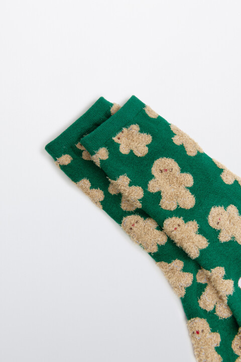 

Носки с новогодним принтом, Красный, Носки с новогодним принтом