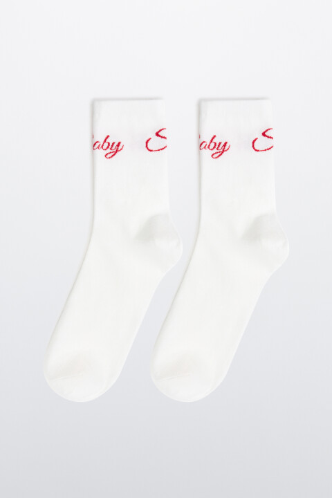 

Носки с новогодним принтом, Красный, Носки с новогодним принтом