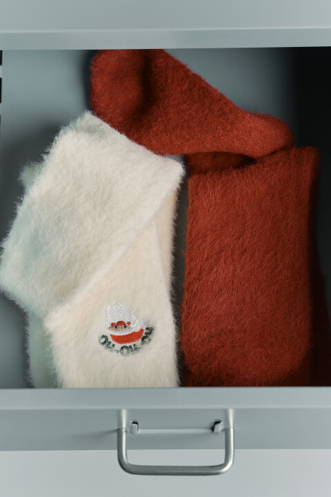 

Набор носков махровых с новогодней вышивкой (2 пары), Красный, Набор носков махровых с новогодней вышивкой (2 пары)