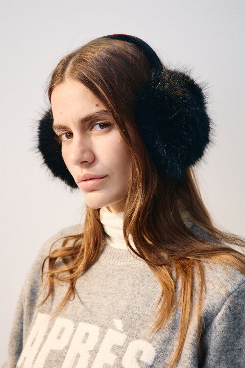 

Наушники теплые с меховой фактурой, Черный, Наушники теплые с меховой фактурой