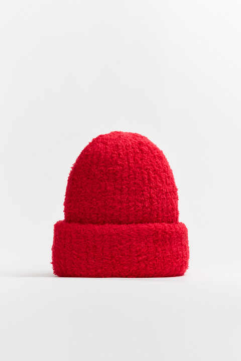 

Шапка-бини махровая в рубчик, Сиреневый, Шапка-бини махровая в рубчик