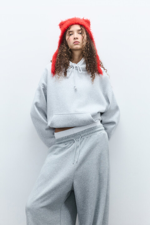 

Шапка-чепчик пушистая с ушками, Красный, Шапка-чепчик пушистая с ушками