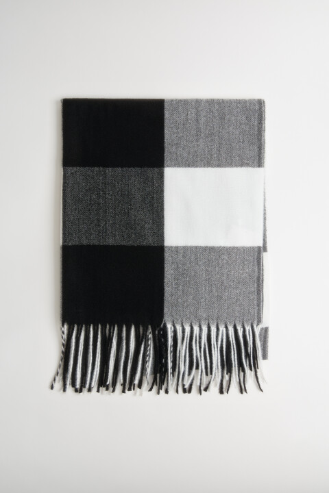 

Шарф в клетку с бахромой, Мультиколор, Шарф в клетку с бахромой