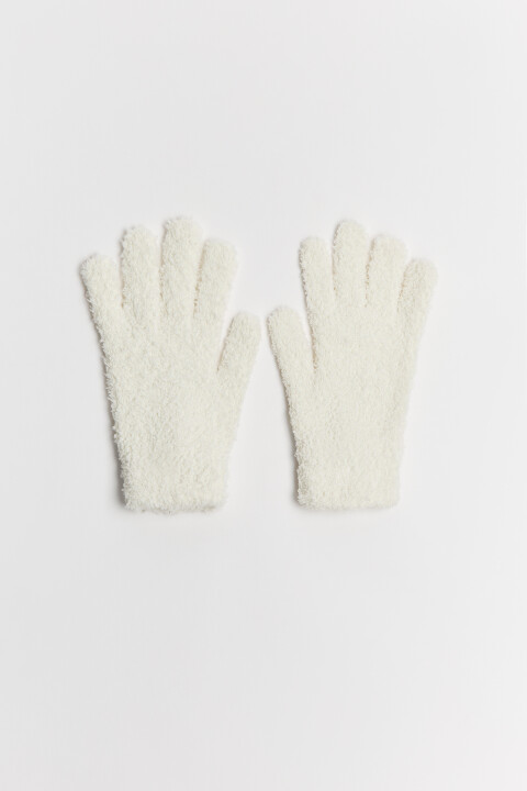 

Перчатки вязаные пушистые, Молочный, Перчатки вязаные пушистые