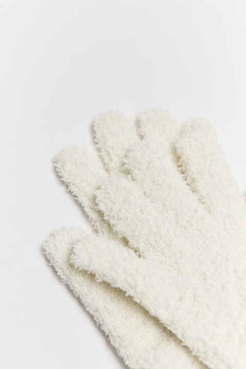 

Перчатки вязаные пушистые, Молочный, Перчатки вязаные пушистые