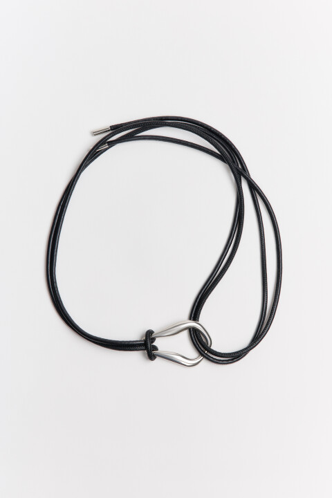 

Ремень-шнурок на талию, Черный, Ремень-шнурок на талию