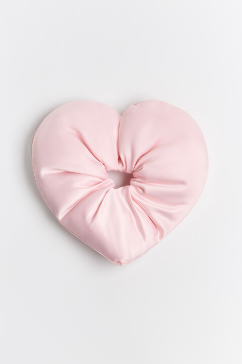 

Резинка-сердечко для волос атласная, Розовый, Резинка-сердечко для волос атласная