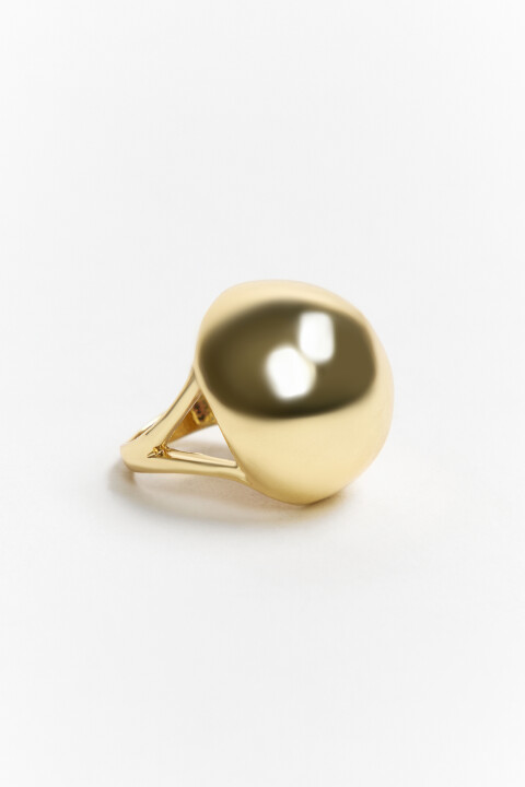 

Кольцо с объемным декором, Желтый, Кольцо с объемным декором