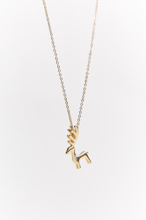 

Цепочка с подвеской-оленем, Желтый, Цепочка с подвеской-оленем