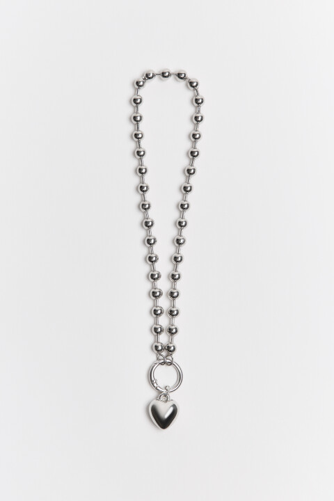 

Цепочка серебристая с подвеской, Серый, Цепочка серебристая с подвеской