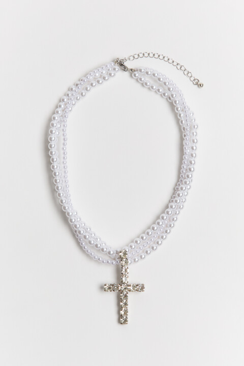 

Ожерелье многослойное с подвеской, Серый, Ожерелье многослойное с подвеской