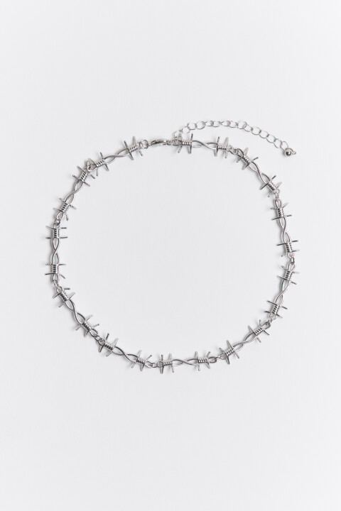 

Цепочка в виде колючей проволоки, Серый, Цепочка в виде колючей проволоки