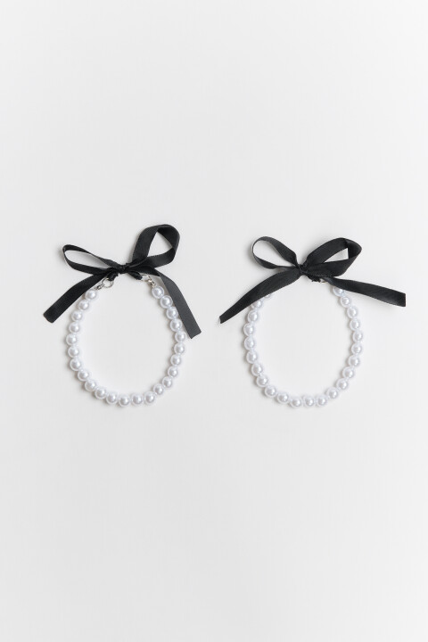 

Набор браслетов на щиколотку с бантиками (2 штуки), Серый, Набор браслетов на щиколотку с бантиками (2 штуки)