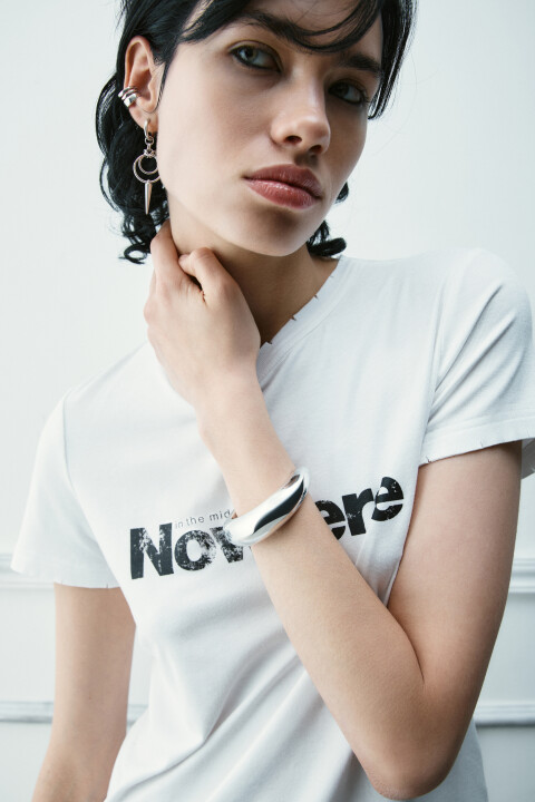 

Браслет-полукольцо гладкий, Серый, Браслет-полукольцо гладкий