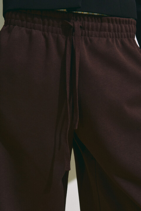 

Брюки barrel fit со средней посадкой на завязках, Черный, Брюки barrel fit со средней посадкой на завязках