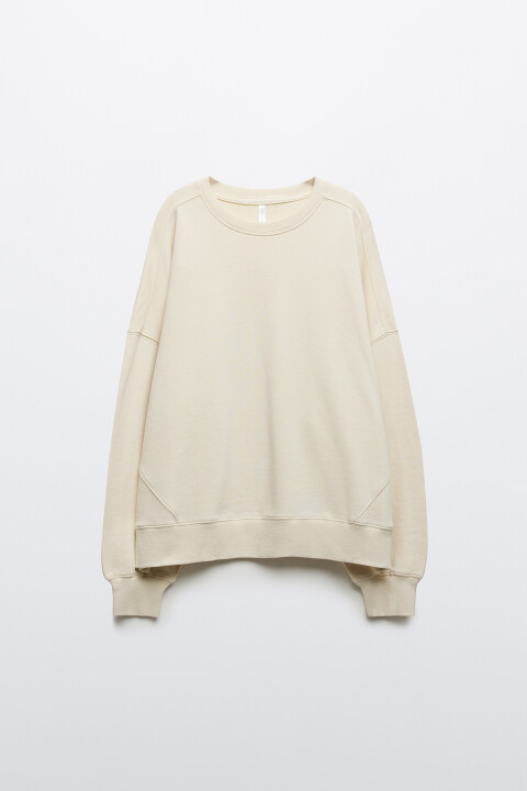 

Свитшот с вареным эффектом, Бежевый, Свитшот с вареным эффектом