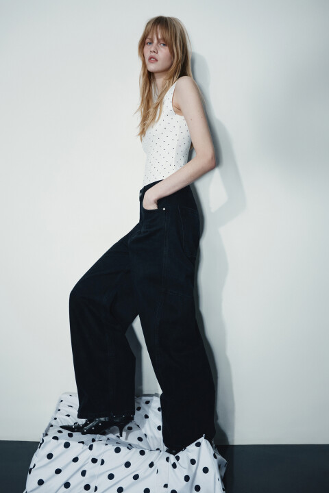 

Джинсы barrel fit объемные, Черный, Джинсы barrel fit объемные