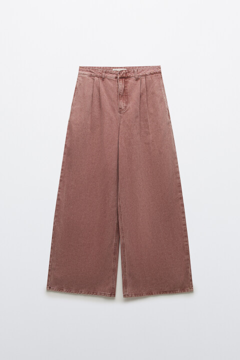 

Джинсы baggy fit со средней посадкой, Розовый, Джинсы baggy fit со средней посадкой