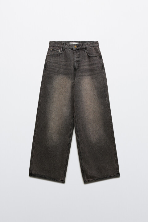 

Джинсы baggy fit со средней посадкой, Коричневый, Джинсы baggy fit со средней посадкой