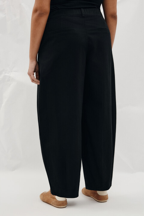 

Брюки barrel fit из хлопка, Серый, Брюки barrel fit из хлопка