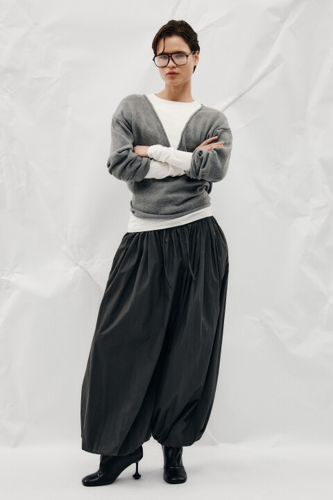 

Брюки-аладдины широкие, Бежевый, Брюки-аладдины широкие