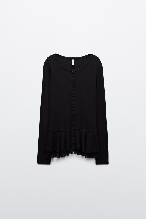 

Лонгслив с сетчатой баской, Серый, Лонгслив с сетчатой баской