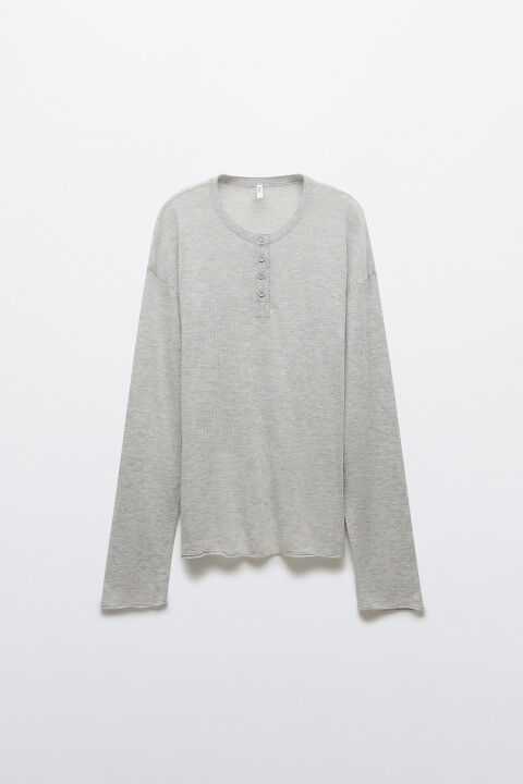 

Джемпер тонкий оверсайз вязаный на пуговицах, Серый, джемпер тонкий оверсайз вязаный на пуговицах