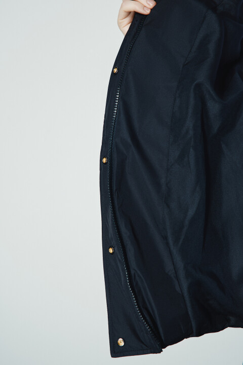 

Куртка стеганая с утяжками, Черный, Куртка стеганая с утяжками