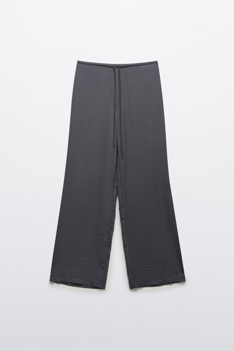 

Брюки домашние с атласной фактурой, Серый, Брюки домашние с атласной фактурой