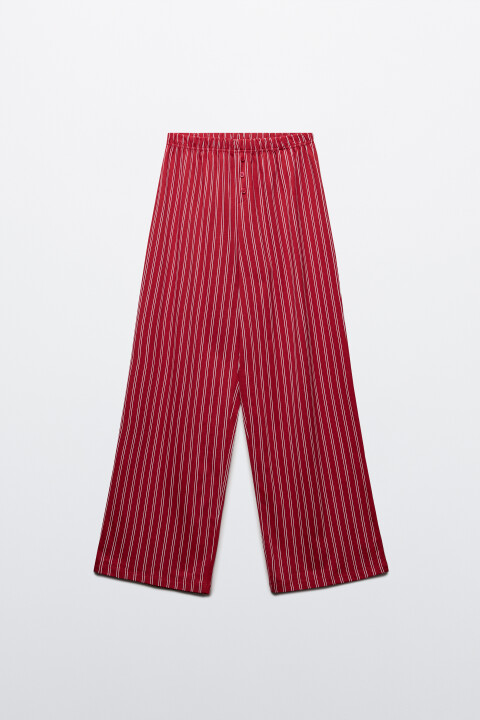 

Брюки хлопковые домашние с принтом, Красный, Брюки хлопковые домашние с принтом