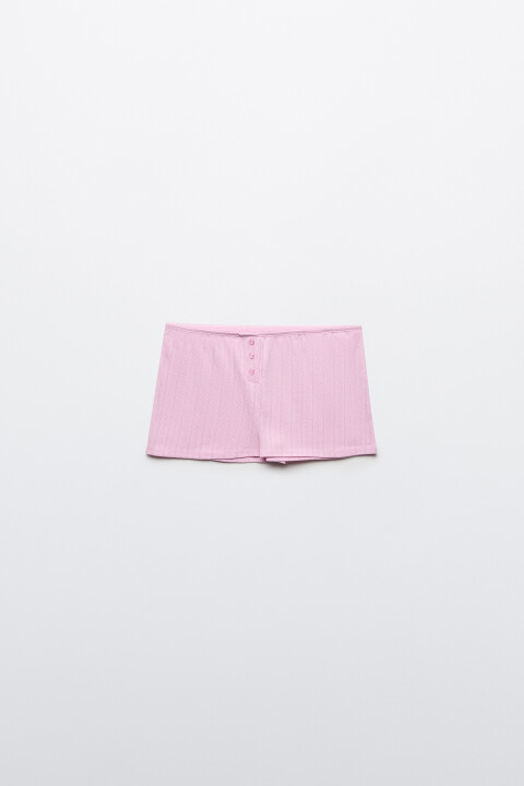 

Шорты домашние хлопковые на пуговицах, Розовый, Шорты домашние хлопковые на пуговицах