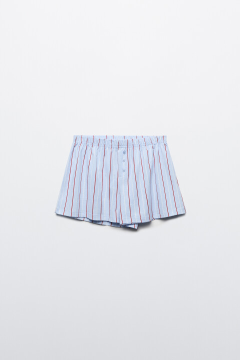 

Шорты хлопковые домашние с принтом, Белый, Шорты хлопковые домашние с принтом