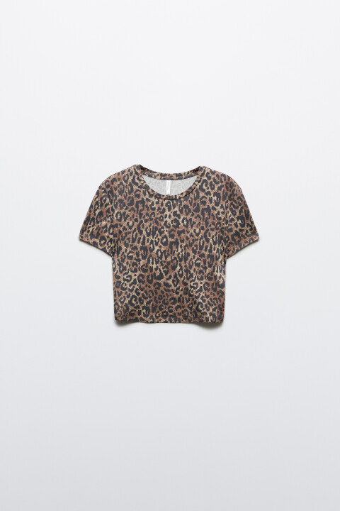 

Футболка-топ домашняя укороченная, Голубой, Футболка-топ домашняя укороченная