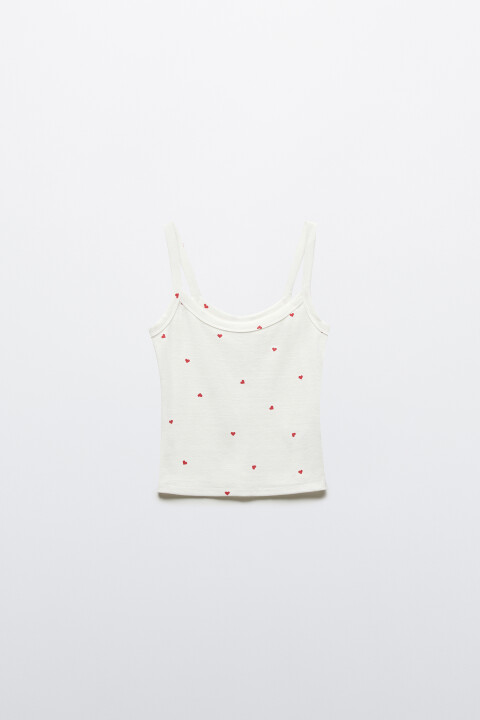 

Майка облегающая в рубчик, Ванильный, Майка облегающая в рубчик