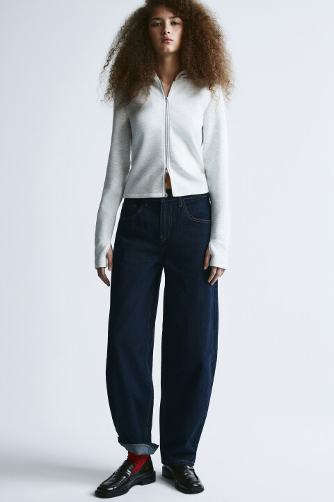 

Джинсы barrel fit со средней посадкой, Серый, Джинсы barrel fit со средней посадкой