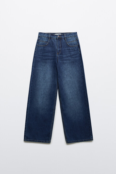 

Джинсы baggy fit со средней посадкой, Синий, Джинсы baggy fit со средней посадкой