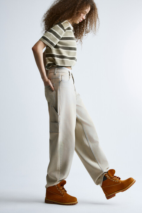 

Джинсы cargo со средней посадкой, Синий, Джинсы cargo со средней посадкой