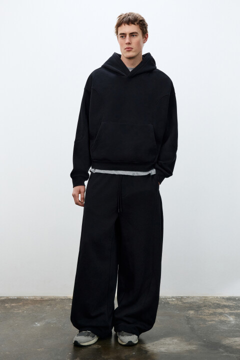 

Брюки-джоггеры утепленные, Черный, Брюки-джоггеры утепленные